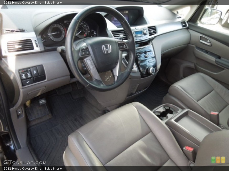 Beige 2012 Honda Odyssey Interiors