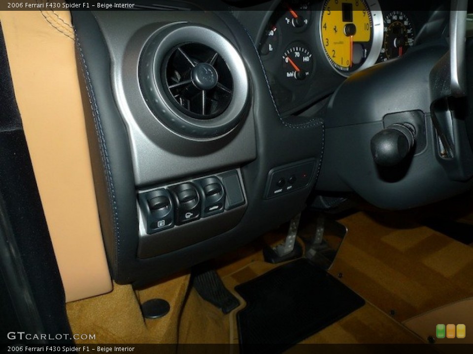 Beige Interior Controls for the 2006 Ferrari F430 Spider F1 #77852421