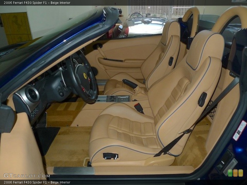 Beige Interior Front Seat for the 2006 Ferrari F430 Spider F1 #77852468