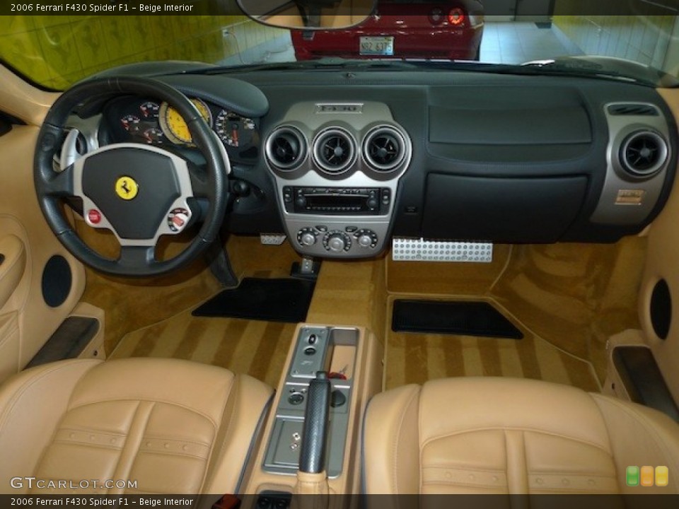 Beige Interior Dashboard for the 2006 Ferrari F430 Spider F1 #77852525