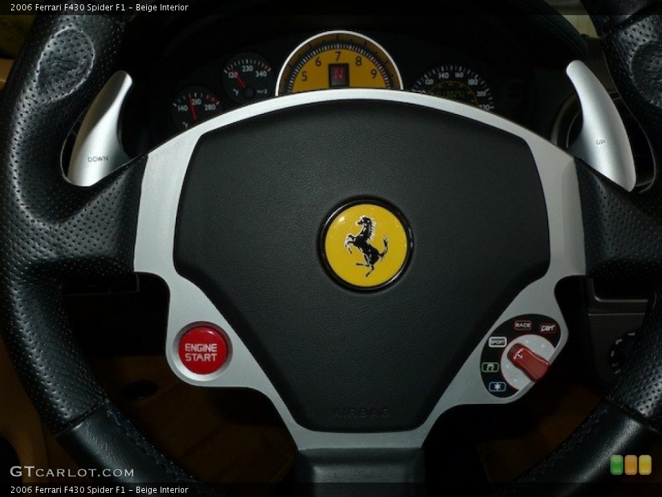 Beige Interior Controls for the 2006 Ferrari F430 Spider F1 #77852545