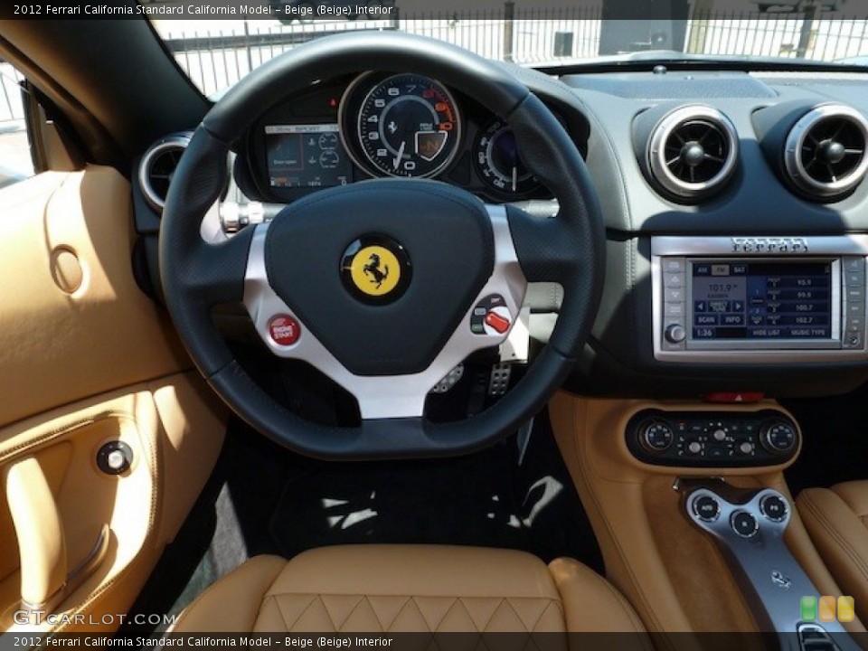 Beige (Beige) Interior Steering Wheel for the 2012 Ferrari California  #77853342