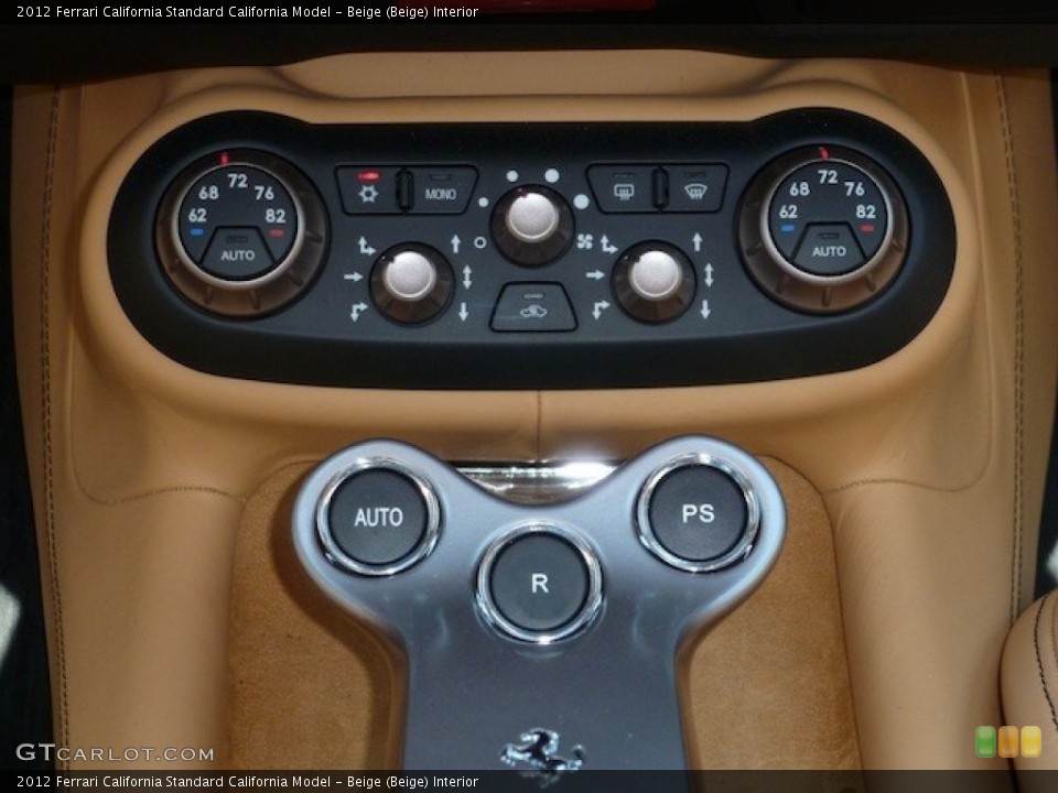 Beige (Beige) Interior Controls for the 2012 Ferrari California  #77853420