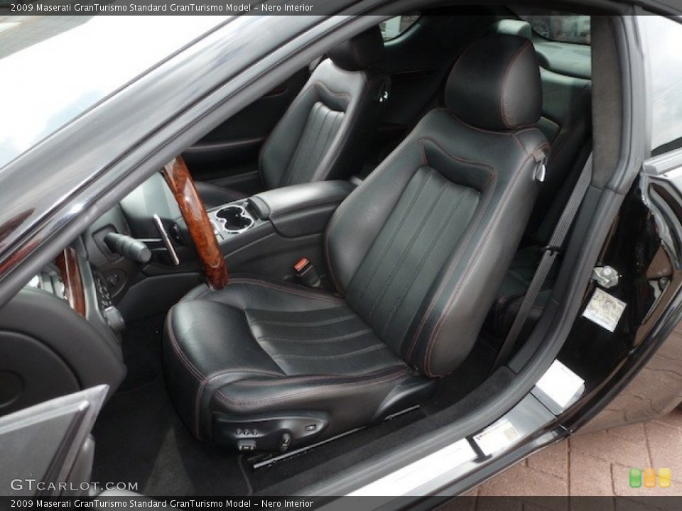 Nero Interior Front Seat for the 2009 Maserati GranTurismo  #77853999