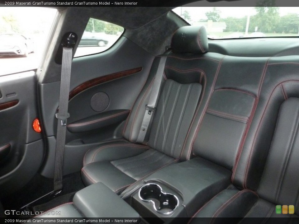 Nero Interior Rear Seat for the 2009 Maserati GranTurismo  #77854221