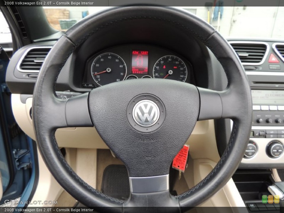 Cornsilk Beige Interior Steering Wheel for the 2008 Volkswagen Eos 2.0T #77854372