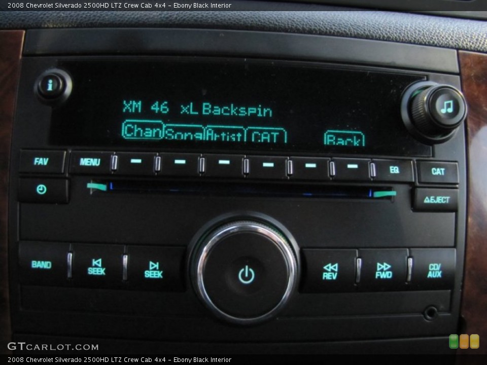 Ebony Black Interior Audio System for the 2008 Chevrolet Silverado 2500HD LTZ Crew Cab 4x4 #77854701