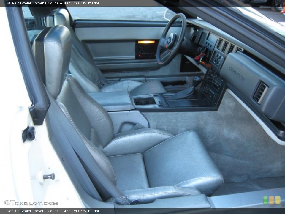 Medium Gray Interior Front Seat for the 1984 Chevrolet Corvette Coupe #77854927
