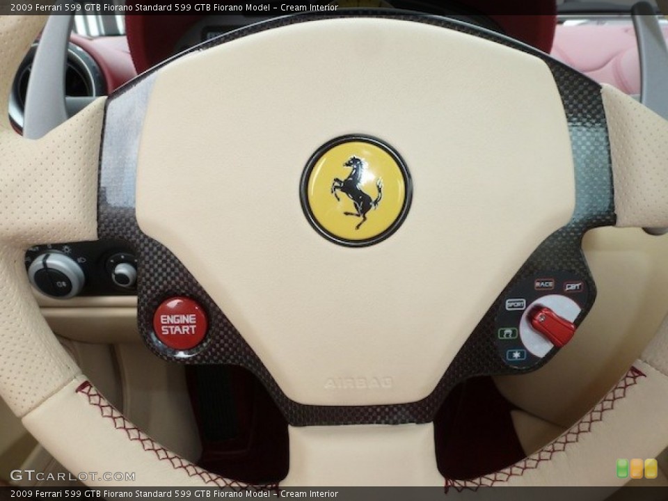 Cream Interior Controls for the 2009 Ferrari 599 GTB Fiorano  #77854941
