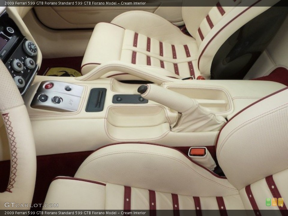 Cream Interior Controls for the 2009 Ferrari 599 GTB Fiorano  #77855045