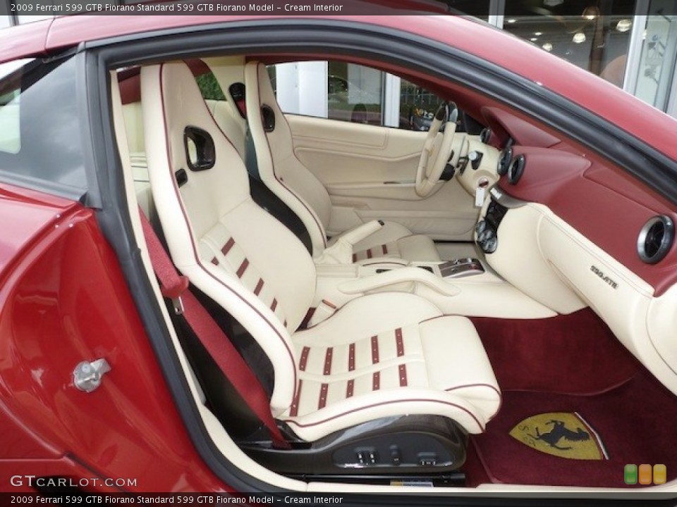 Cream Interior Photo for the 2009 Ferrari 599 GTB Fiorano  #77855139