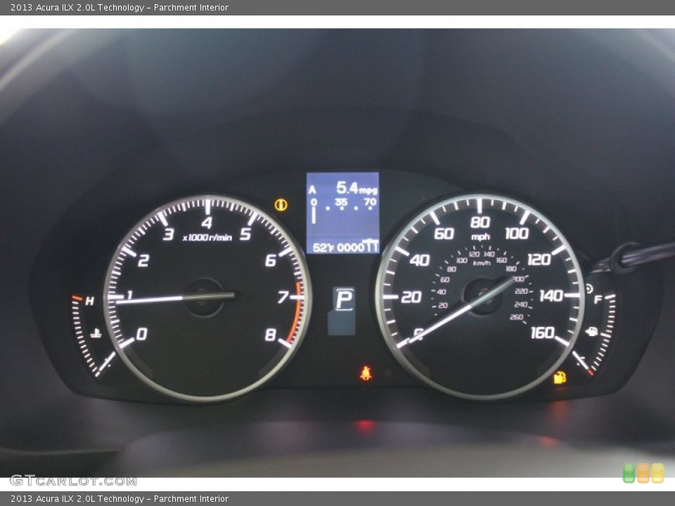 Parchment Interior Gauges for the 2013 Acura ILX 2.0L Technology #77855215