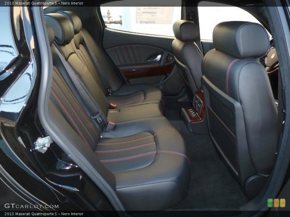 Nero Interior Rear Seat for the 2013 Maserati Quattroporte S #77855834