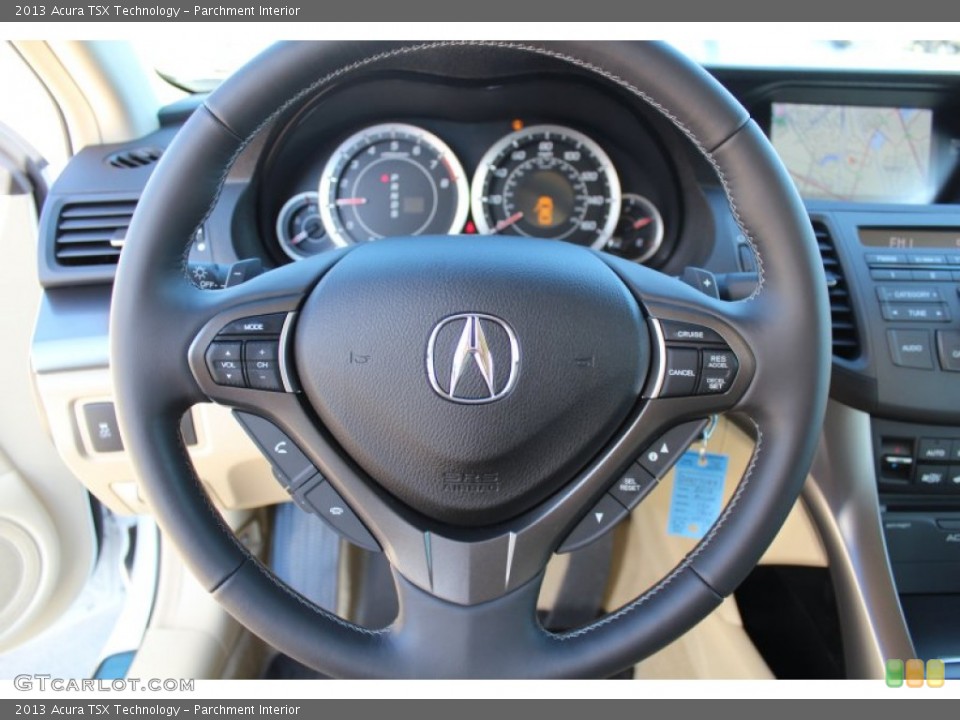 Parchment Interior Steering Wheel for the 2013 Acura TSX Technology #77856027