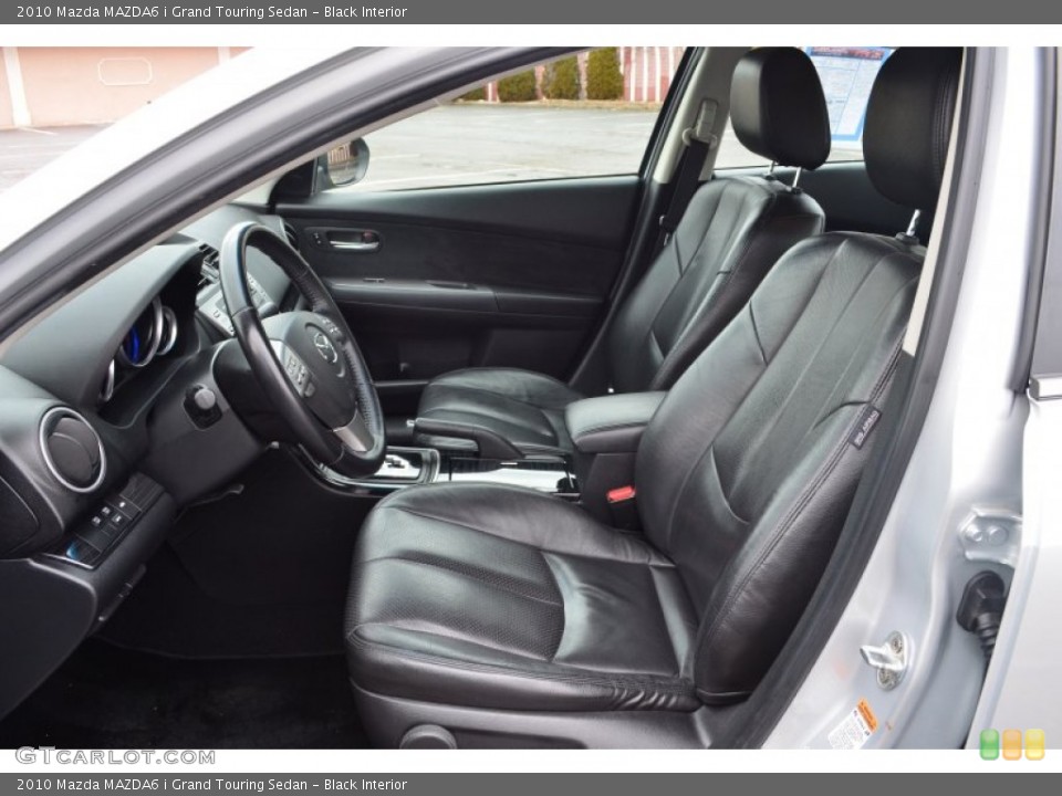 Black Interior Front Seat for the 2010 Mazda MAZDA6 i Grand Touring Sedan #77856582