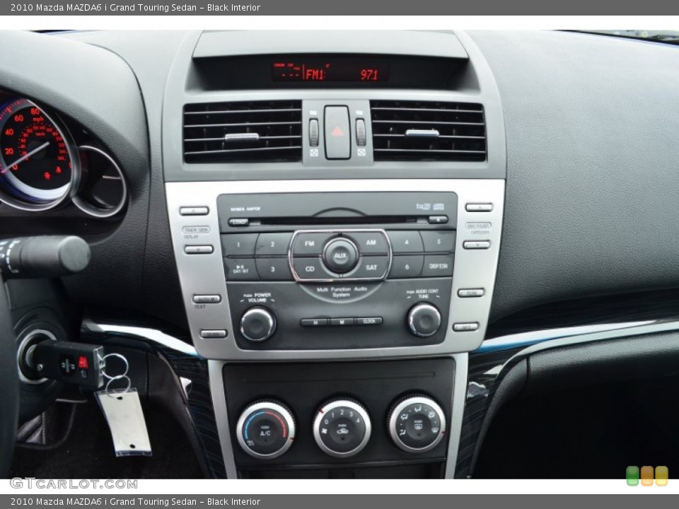 Black Interior Controls for the 2010 Mazda MAZDA6 i Grand Touring Sedan #77856669