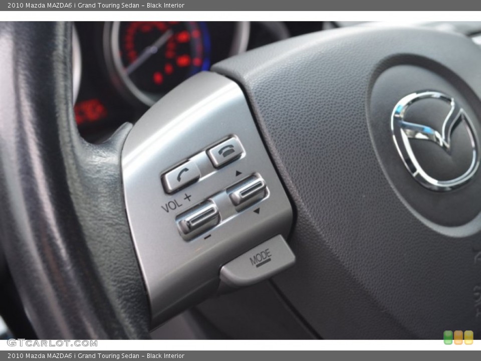 Black Interior Controls for the 2010 Mazda MAZDA6 i Grand Touring Sedan #77856818