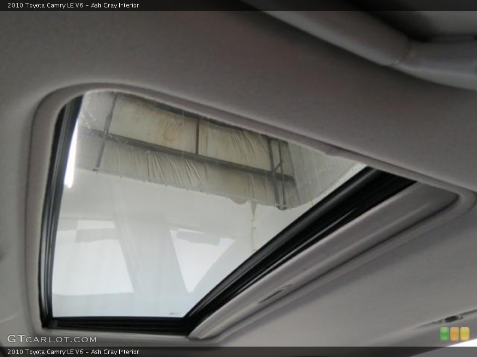 Ash Gray Interior Sunroof for the 2010 Toyota Camry LE V6 #77857789