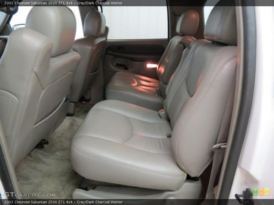 Gray/Dark Charcoal Interior Rear Seat for the 2003 Chevrolet Suburban 1500 Z71 4x4 #77858256