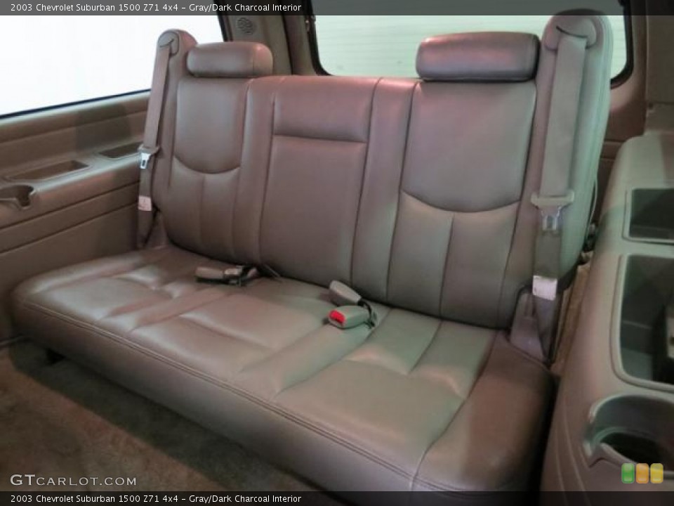 Gray/Dark Charcoal Interior Rear Seat for the 2003 Chevrolet Suburban 1500 Z71 4x4 #77858271