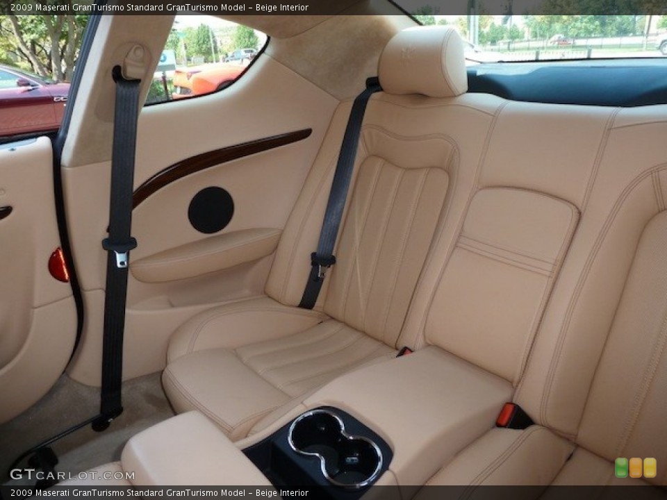 Beige Interior Rear Seat for the 2009 Maserati GranTurismo  #77858331