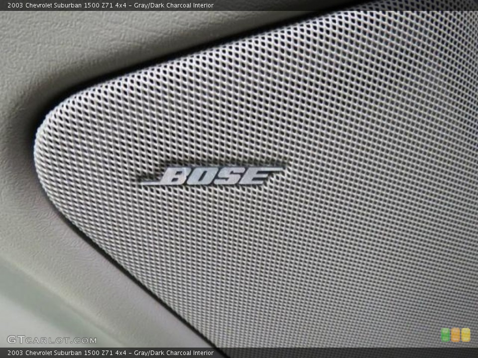Gray/Dark Charcoal Interior Audio System for the 2003 Chevrolet Suburban 1500 Z71 4x4 #77858409