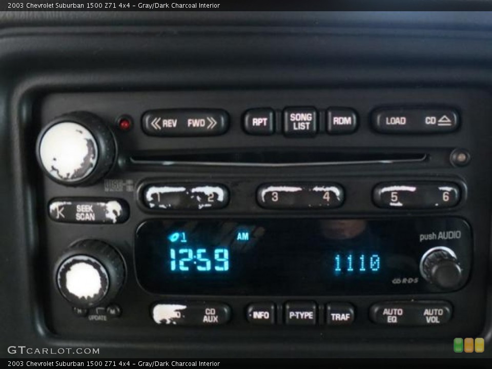 Gray/Dark Charcoal Interior Audio System for the 2003 Chevrolet Suburban 1500 Z71 4x4 #77858436