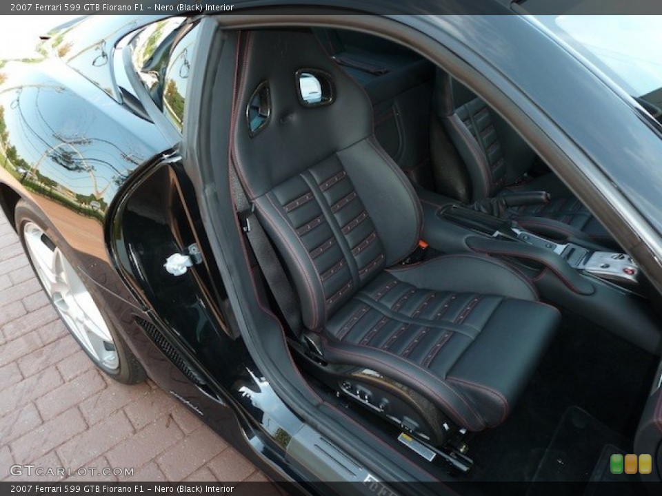 Nero (Black) Interior Front Seat for the 2007 Ferrari 599 GTB Fiorano F1 #77859078