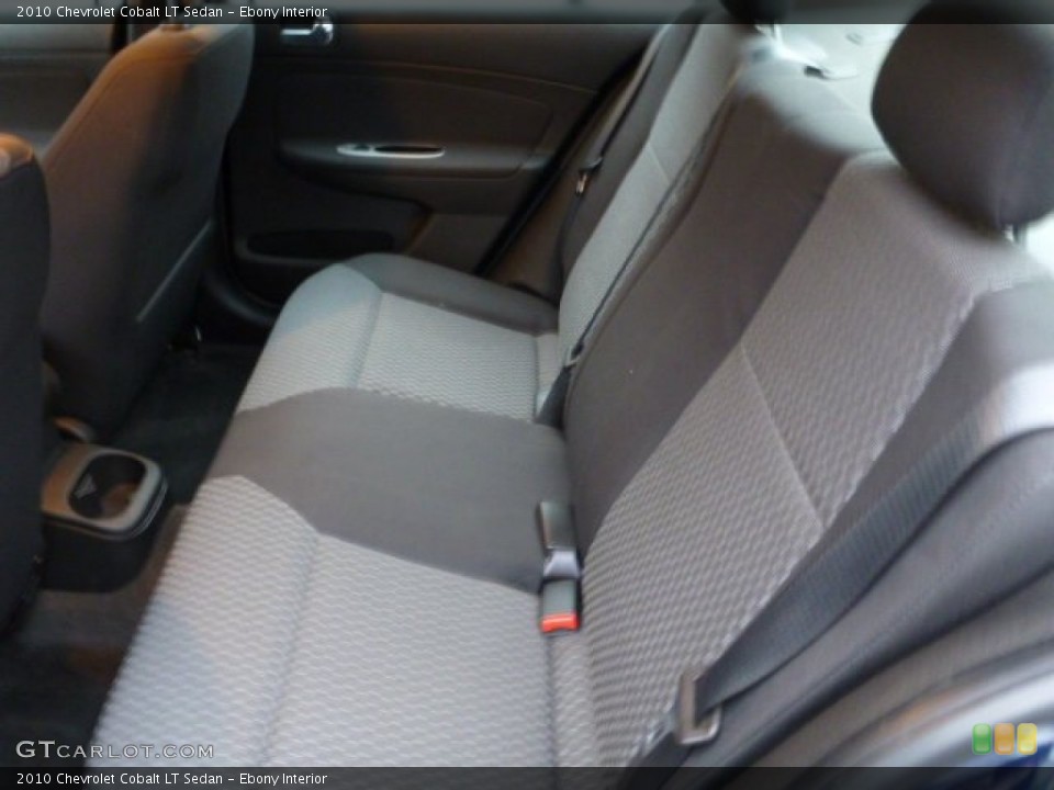 Ebony Interior Rear Seat for the 2010 Chevrolet Cobalt LT Sedan #77859450