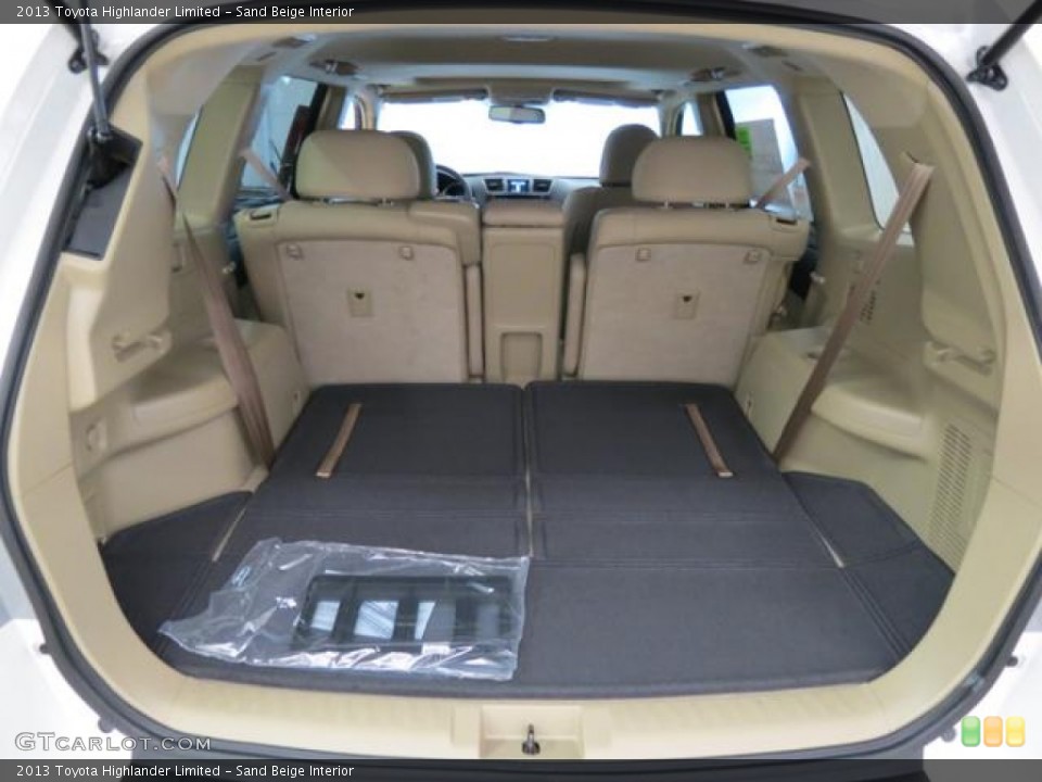 Sand Beige Interior Trunk for the 2013 Toyota Highlander Limited #77859643