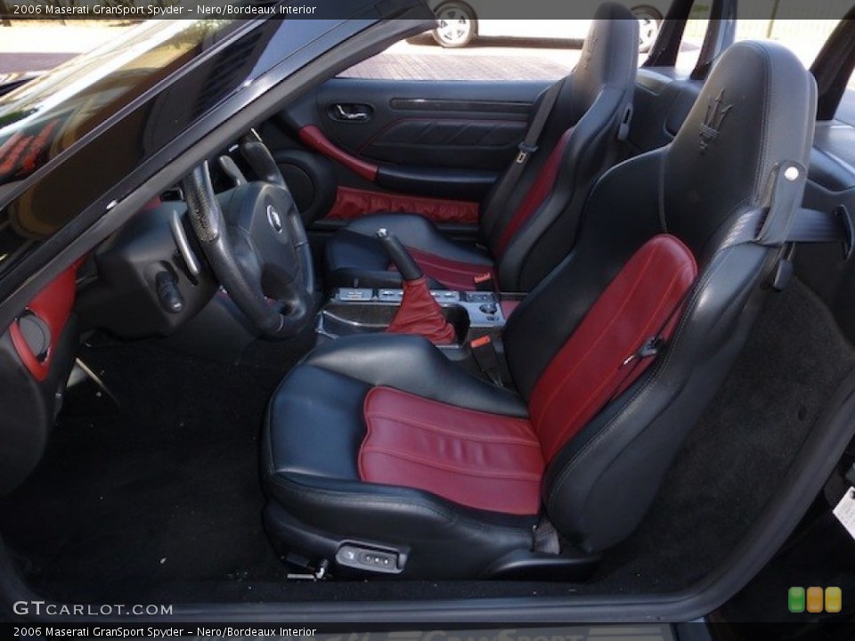 Nero/Bordeaux Interior Front Seat for the 2006 Maserati GranSport Spyder #77859693