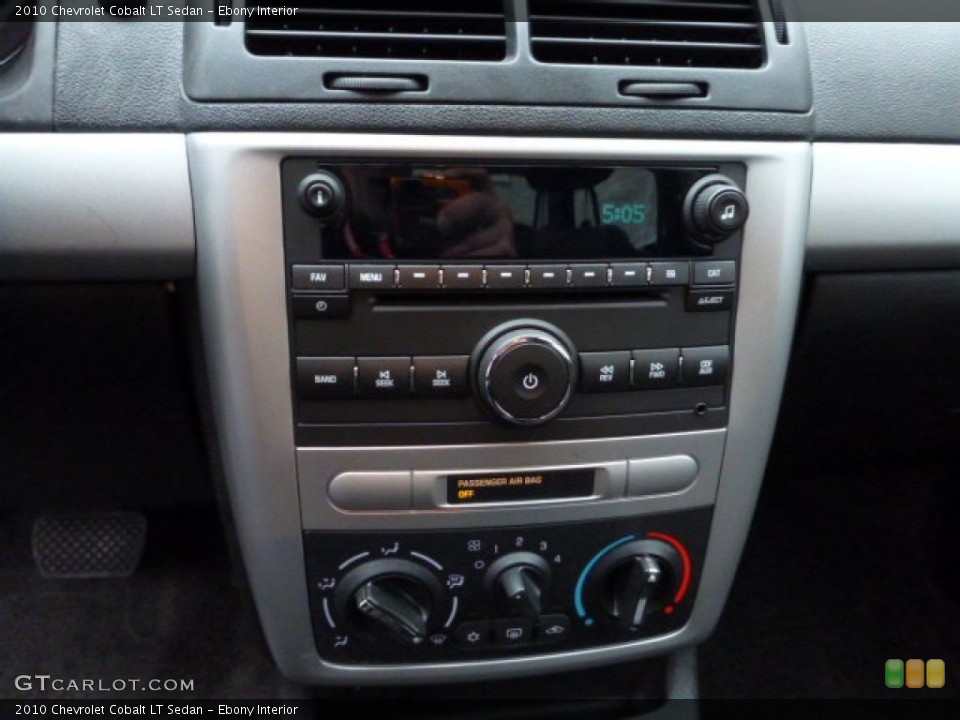 Ebony Interior Controls for the 2010 Chevrolet Cobalt LT Sedan #77859777