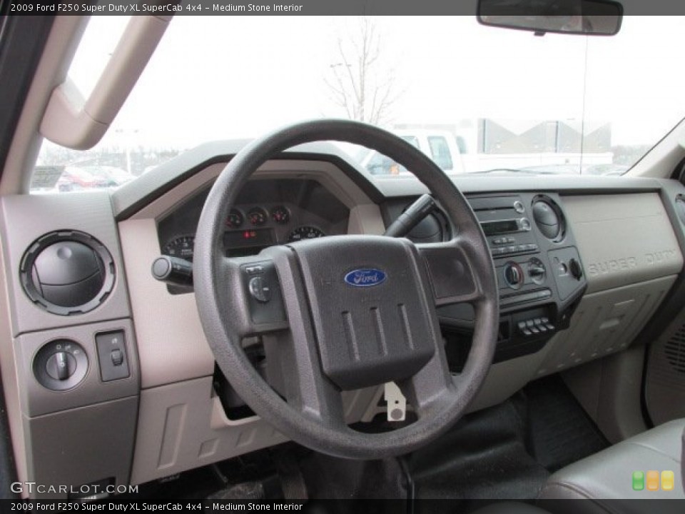 Medium Stone Interior Dashboard for the 2009 Ford F250 Super Duty XL SuperCab 4x4 #77860899