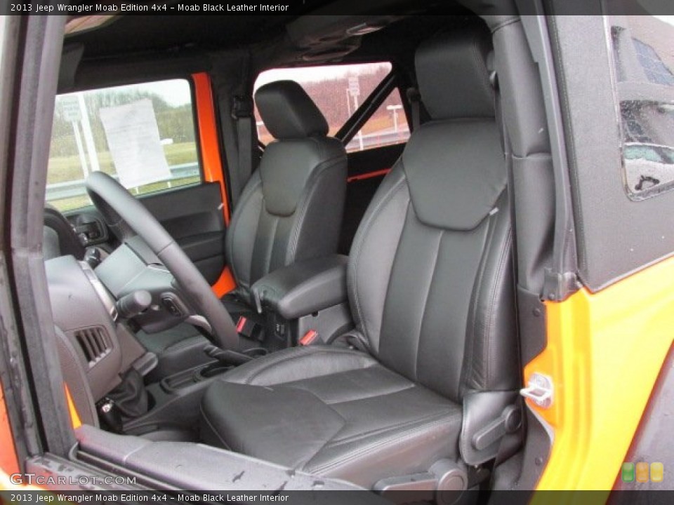 Moab Black Leather Interior Photo for the 2013 Jeep Wrangler Moab Edition 4x4 #77861549