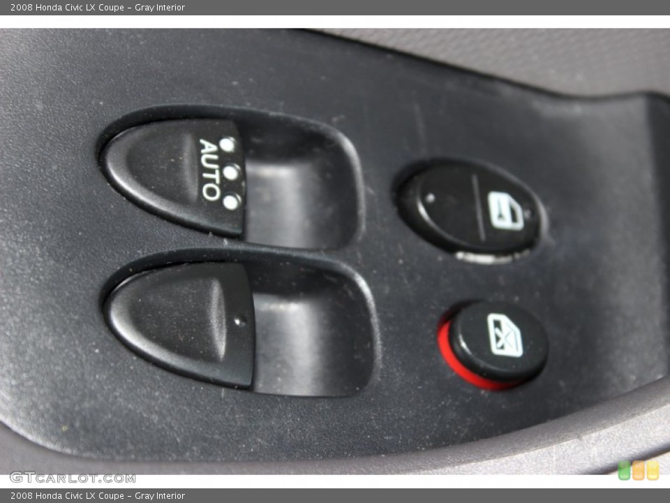 Gray Interior Controls for the 2008 Honda Civic LX Coupe #77861819