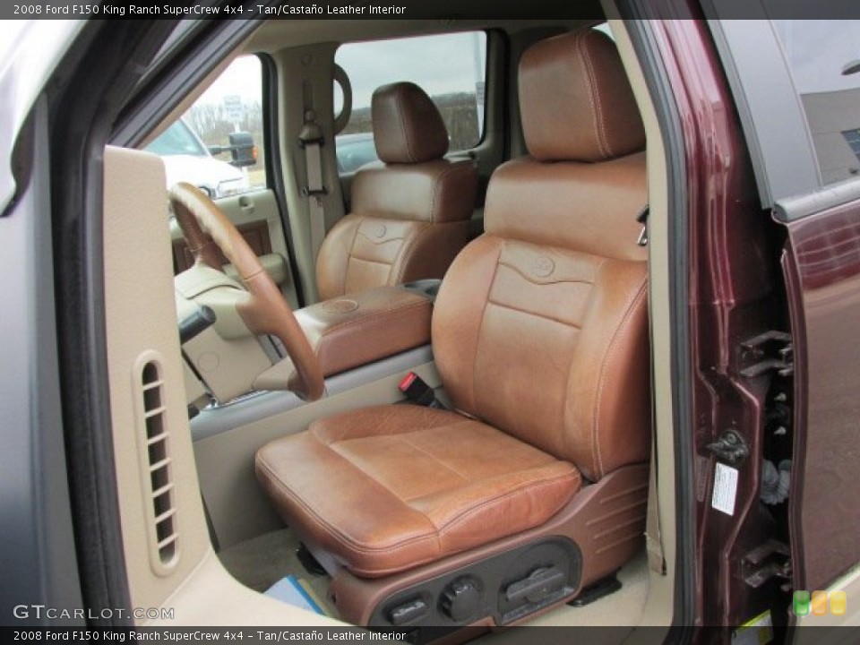 Tan/Castaño Leather Interior Front Seat for the 2008 Ford F150 King Ranch SuperCrew 4x4 #77862087