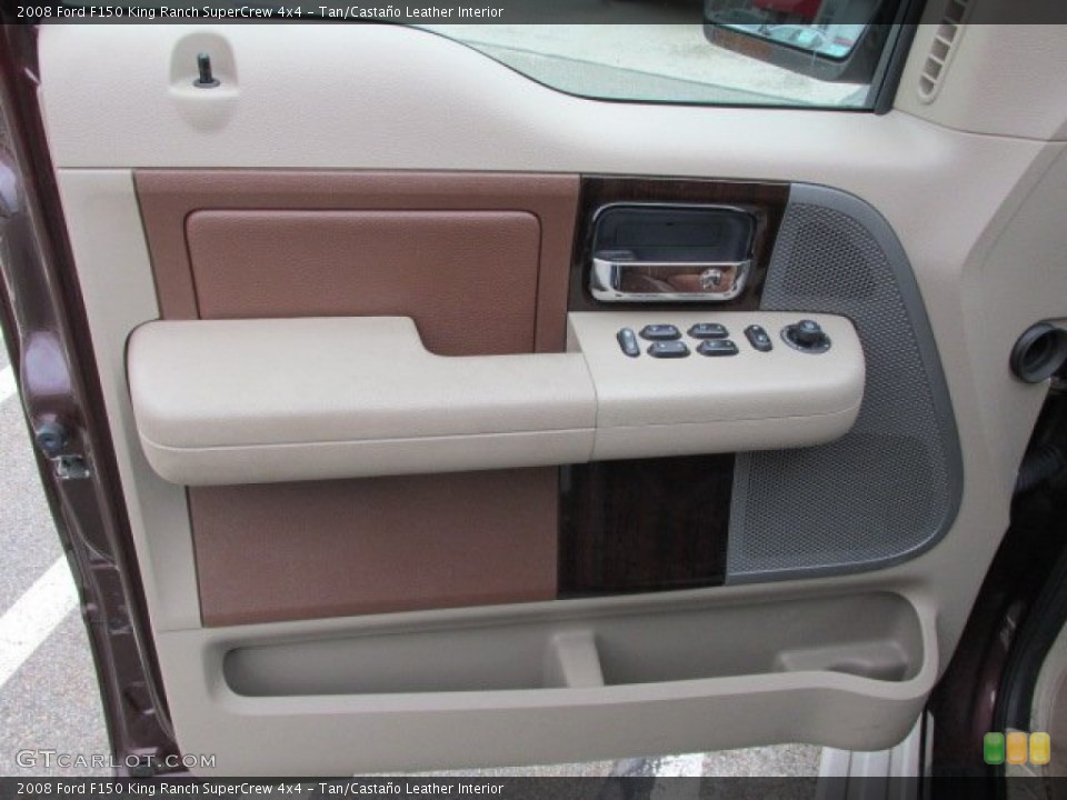 Tan/Castaño Leather Interior Door Panel for the 2008 Ford F150 King Ranch SuperCrew 4x4 #77862108
