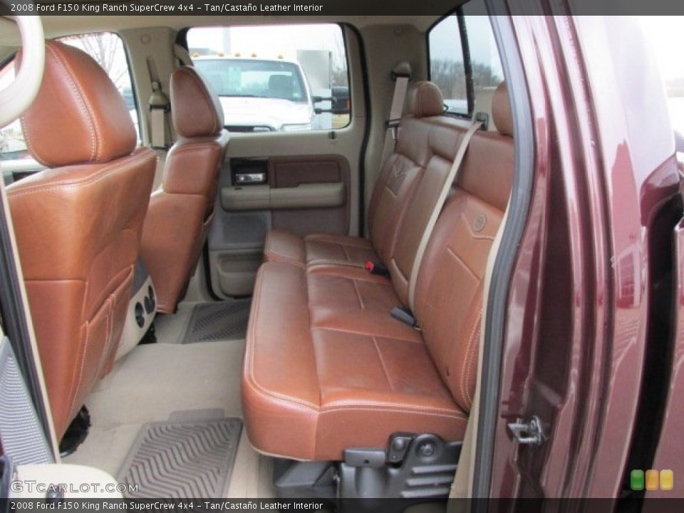 Tan/Castaño Leather Interior Rear Seat for the 2008 Ford F150 King Ranch SuperCrew 4x4 #77862225