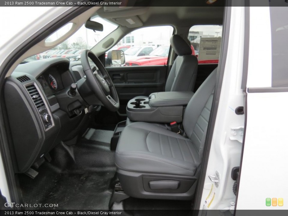 Black/Diesel Gray Interior Photo for the 2013 Ram 2500 Tradesman Crew Cab #77865180