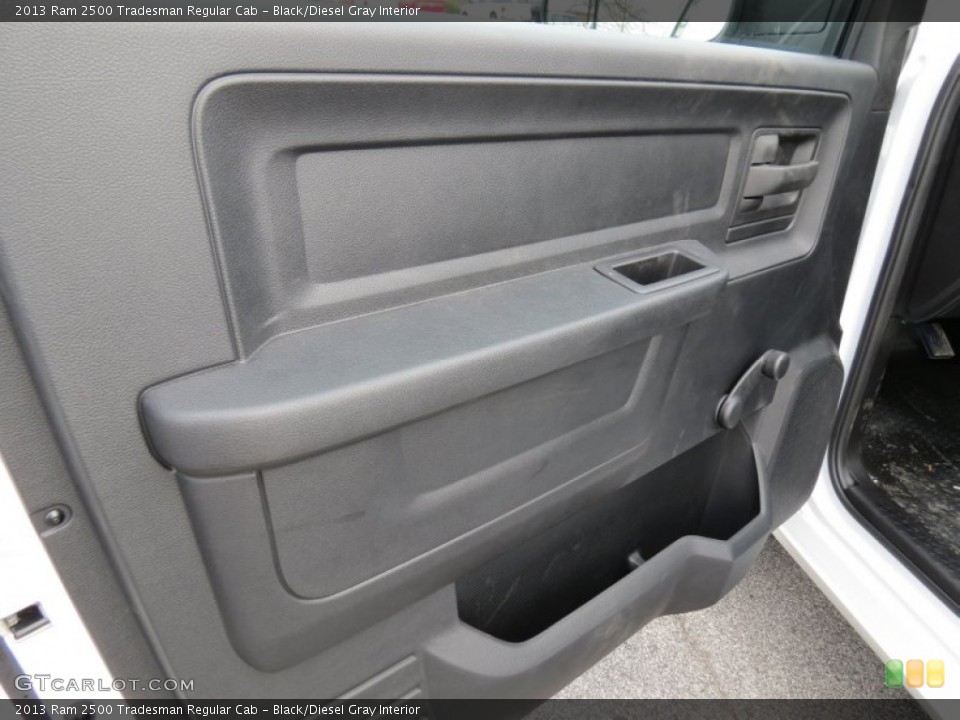 Black/Diesel Gray Interior Door Panel for the 2013 Ram 2500 Tradesman Regular Cab #77866032