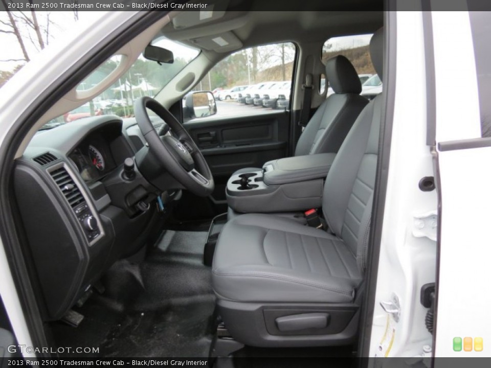 Black/Diesel Gray Interior Photo for the 2013 Ram 2500 Tradesman Crew Cab #77866561