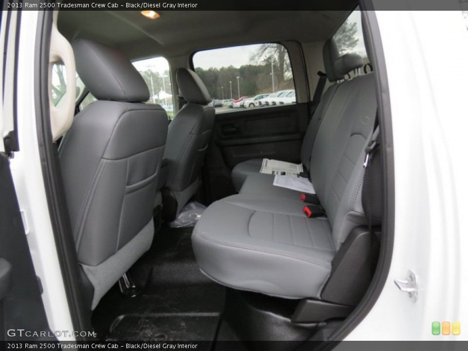 Black/Diesel Gray Interior Rear Seat for the 2013 Ram 2500 Tradesman Crew Cab #77866581