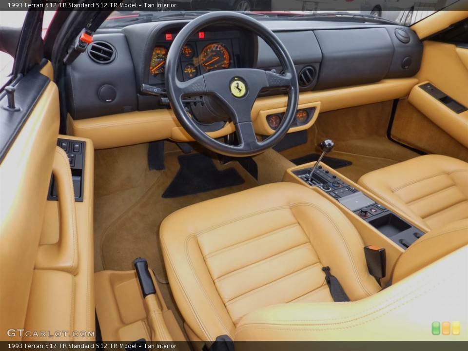 Tan 1993 Ferrari 512 TR Interiors