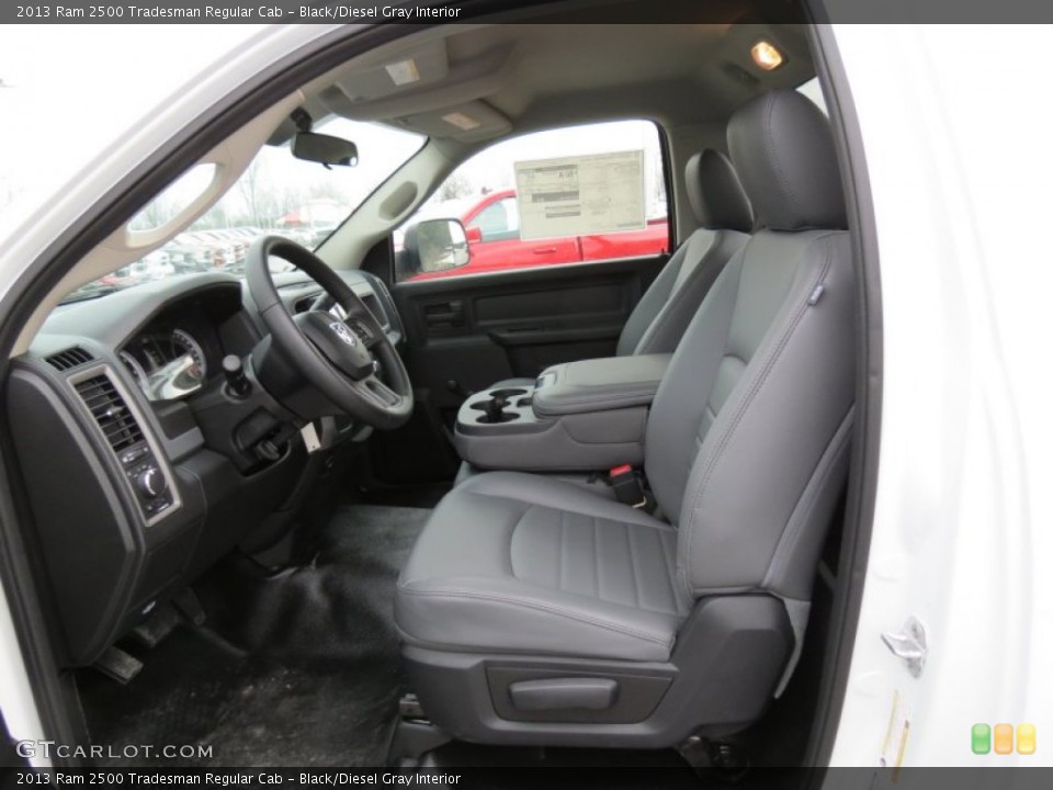 Black/Diesel Gray Interior Photo for the 2013 Ram 2500 Tradesman Regular Cab #77867094