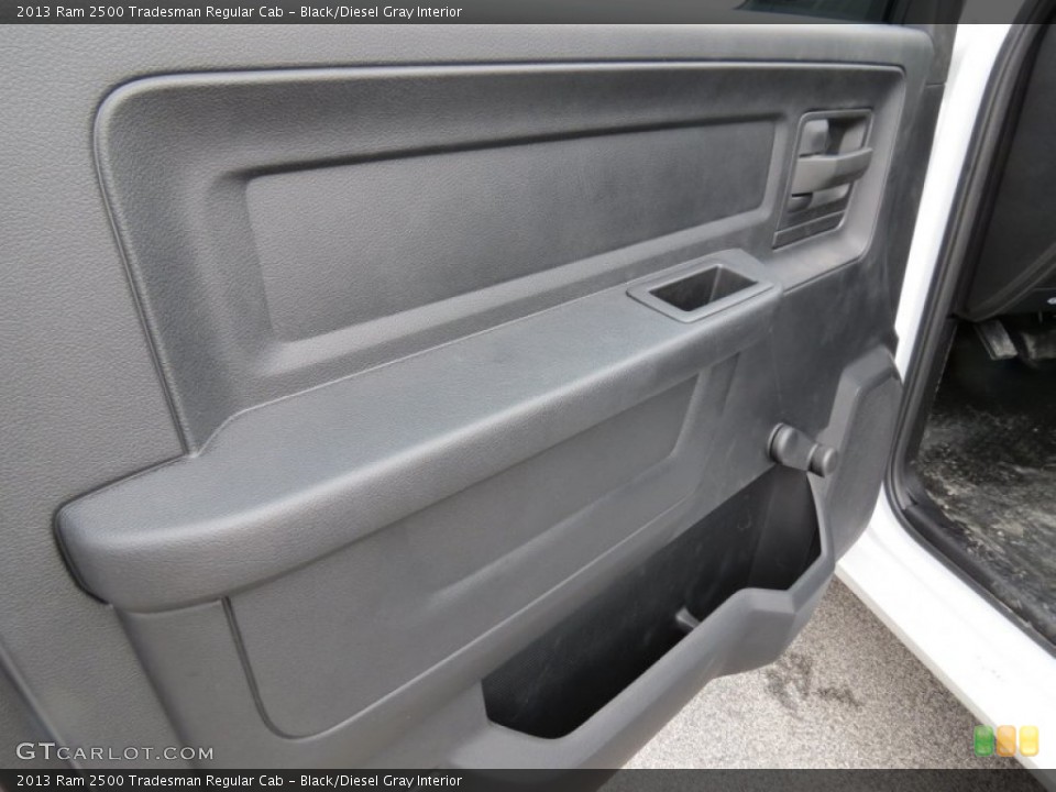 Black/Diesel Gray Interior Door Panel for the 2013 Ram 2500 Tradesman Regular Cab #77867119