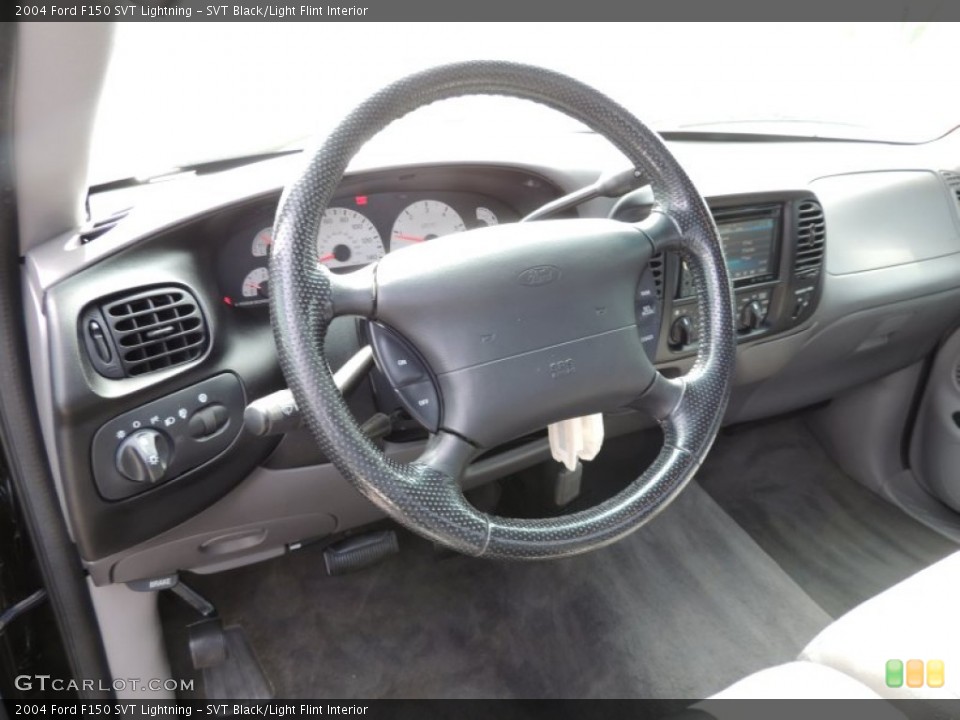 SVT Black/Light Flint Interior Steering Wheel for the 2004 Ford F150 SVT Lightning #77867790