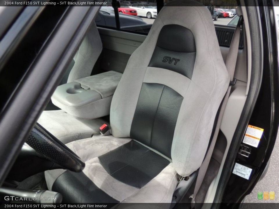 SVT Black/Light Flint Interior Front Seat for the 2004 Ford F150 SVT Lightning #77867811