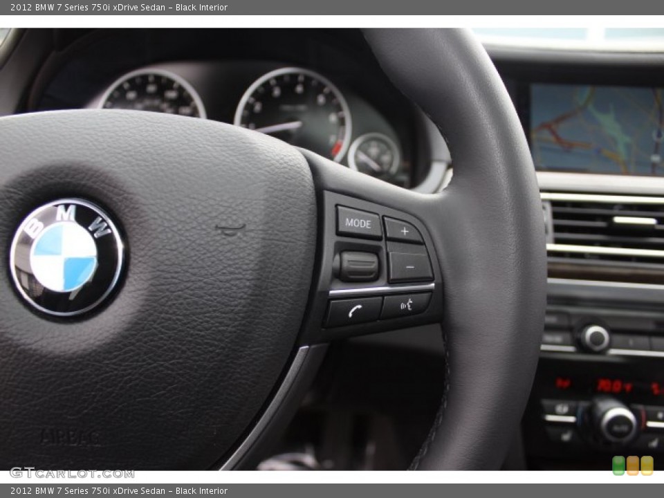 Black Interior Controls for the 2012 BMW 7 Series 750i xDrive Sedan #77867864