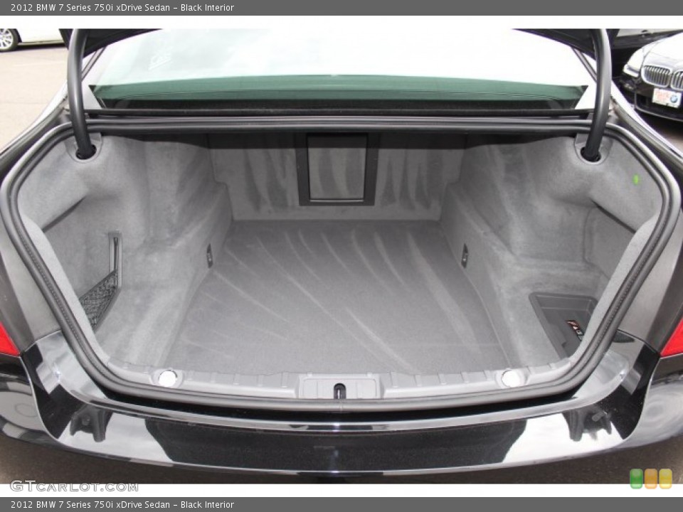 Black Interior Trunk for the 2012 BMW 7 Series 750i xDrive Sedan #77867924