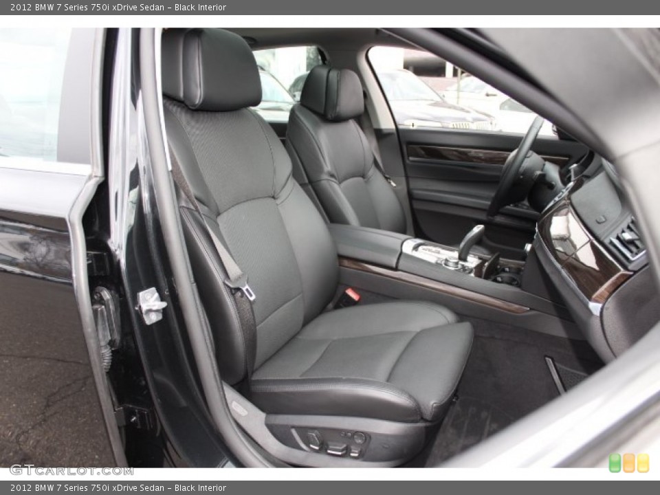 Black Interior Front Seat for the 2012 BMW 7 Series 750i xDrive Sedan #77868090